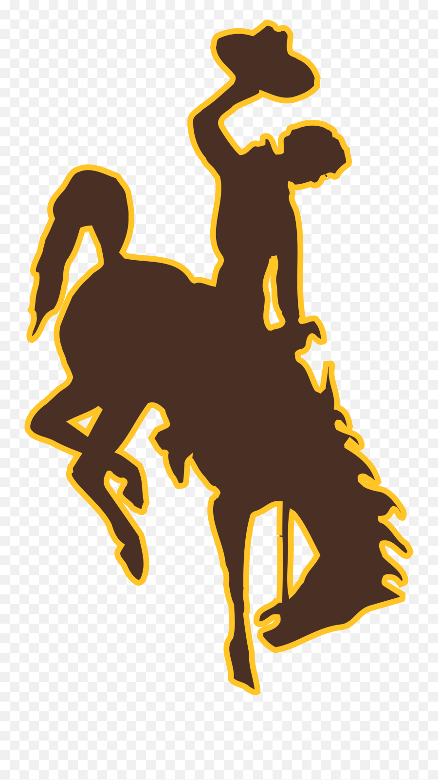 Broncos Vector Stencil Transparent U0026 Png Clipart Free - University Of Wyoming Logo,Broncos Logo Png