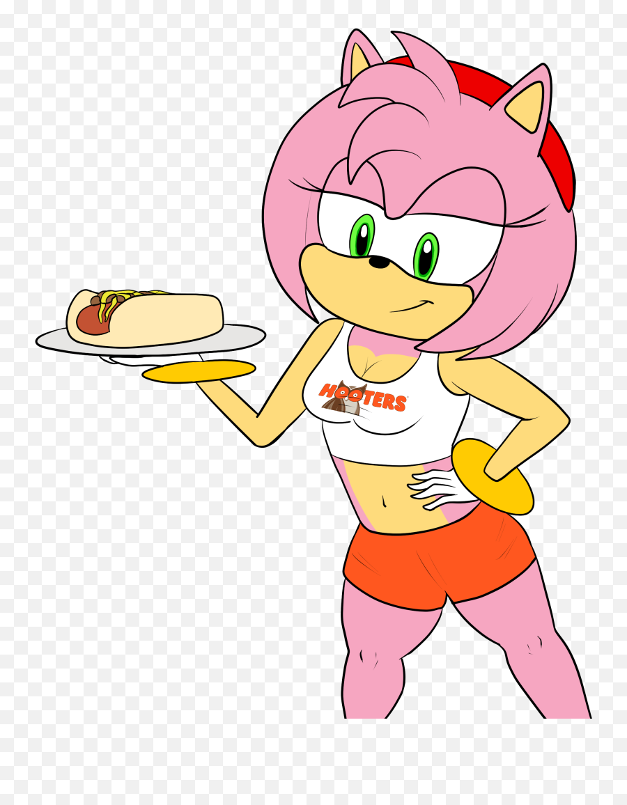 Hooters Amy Sonic Know Your Meme - Cartoon Png,Sonic Forces Png