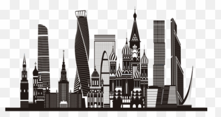 Transparent Png Svg Vector File - Moscow Skyline