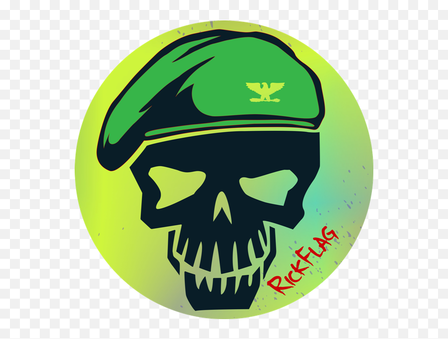 Sticker Emblem Logo Rick Flag - Rick Flag Suicide Squad Logo Png,Deadshot Logo