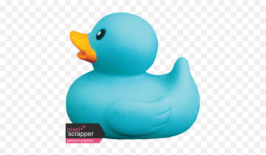 Tiny But Mighty - Teal Rubber Duck Graphic By Janet Scott Duck Png,Rubber Duck Transparent