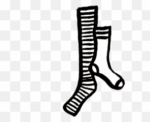 Socks Clipart Mismatched Sock - Crazy Sock Clipart Black And Clipart Mismatch Socks Png,Socks Png