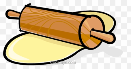 Rolling Pin With Dough Royalty Free Vector Clip Art - Dough Clipart Png,Rolling Pin Png