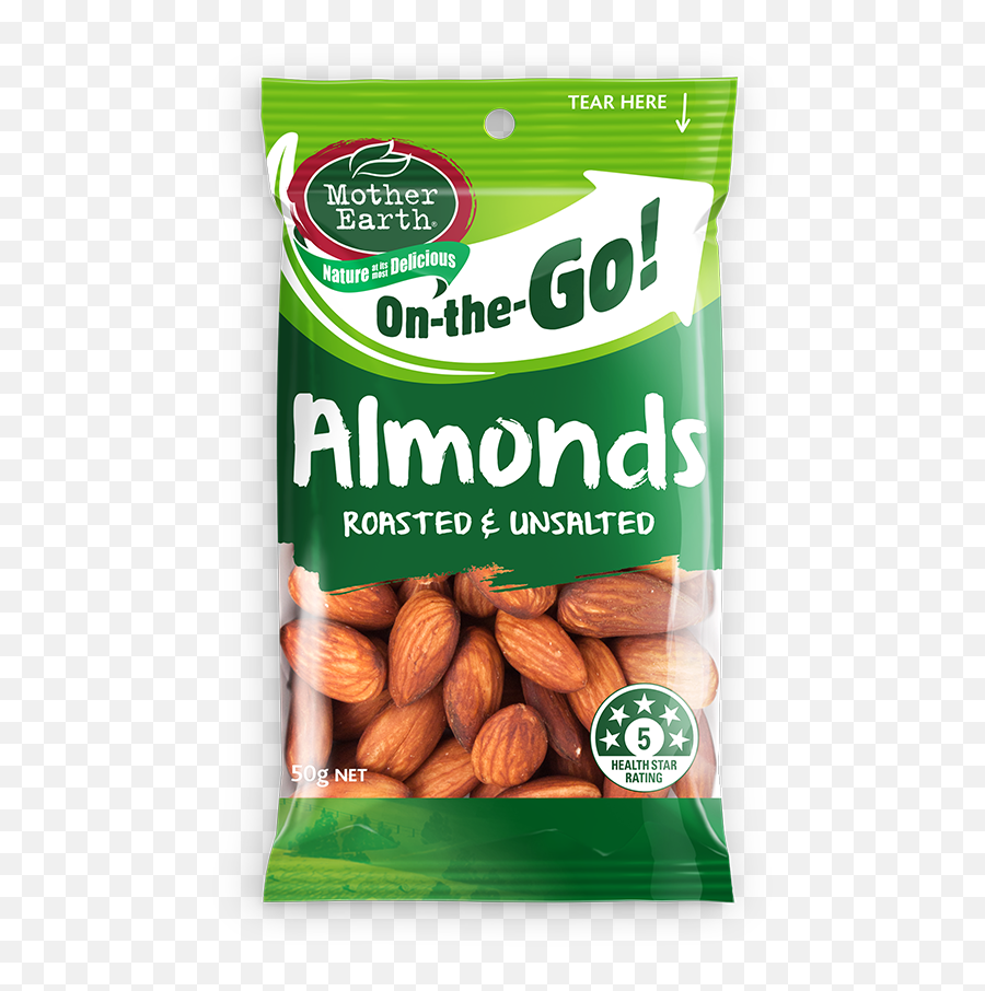 Almonds Roasted Unsalted 50g - Almond Png,Almond Transparent