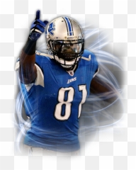 Calvin Johnson Detroit Lions Wins Madden U002713 Cover Vote - Transparent Png
