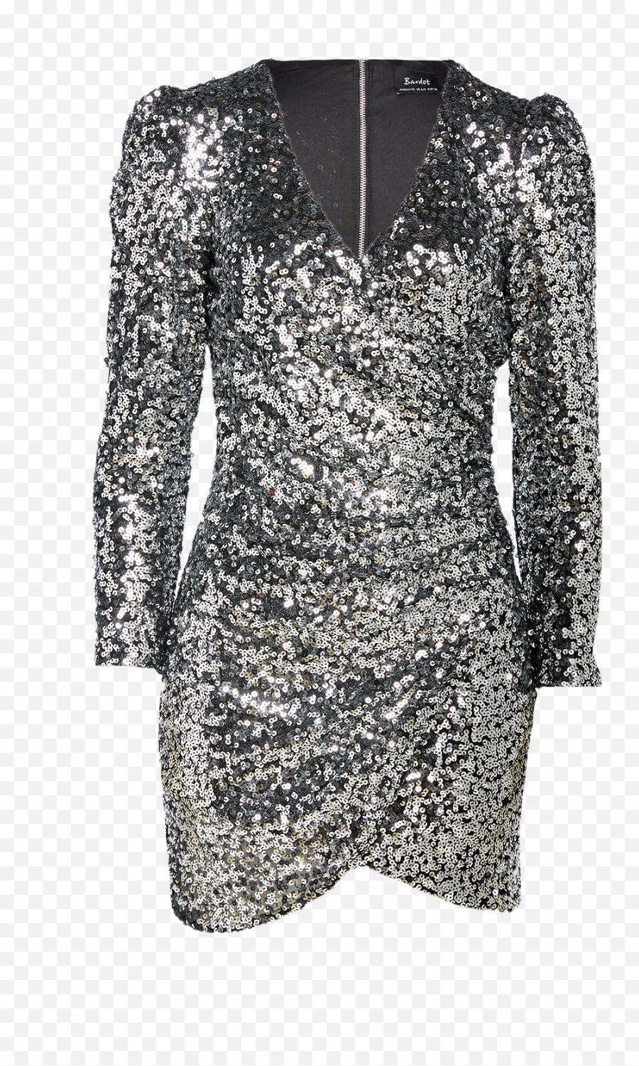 Sequin Sparkle Dress In Silver Bardot - Sparkle Dress Png,Sequins Png