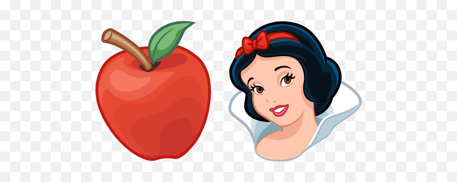 Snow White And Poisoned Apple Cursor U2013 Custom Browser - Disney Snow White Apple Png,Snow White Transparent