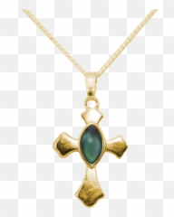 Cross Pendant With Cabochon Jonz - Locket png