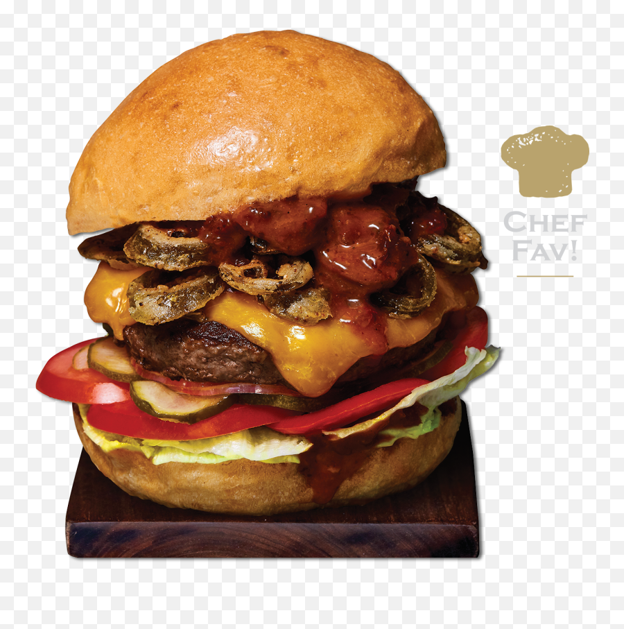 Menus U2013 Stacked Samui - Double Stacked Burger Transparent Png,Burger And Fries Png