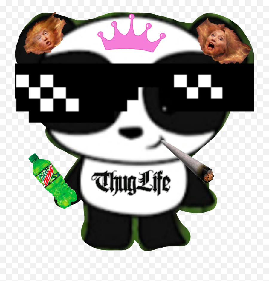 Download Thug Panda Life - Yo Mama Scp Png,Thug Life Glasses Png