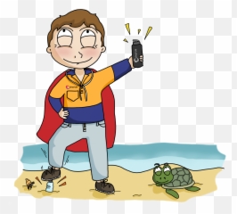 Cartoon With Sand Sea - png