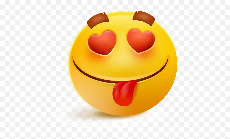 Heart Eyes Emoji Png Clipart Mart - Whatsapp Heart Smile Emoji,Heart Face Emoji Png