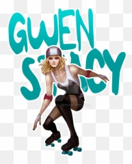 Derby Gwen By Terasart - Stacy And Peter Parker Fanart Und png