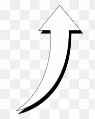 Curve Arrow Png - Curve Arrow Clipart Aztec White Up Curved Png