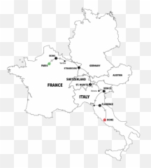 European White Christmas Delights And - Map Black France Italy Germany png