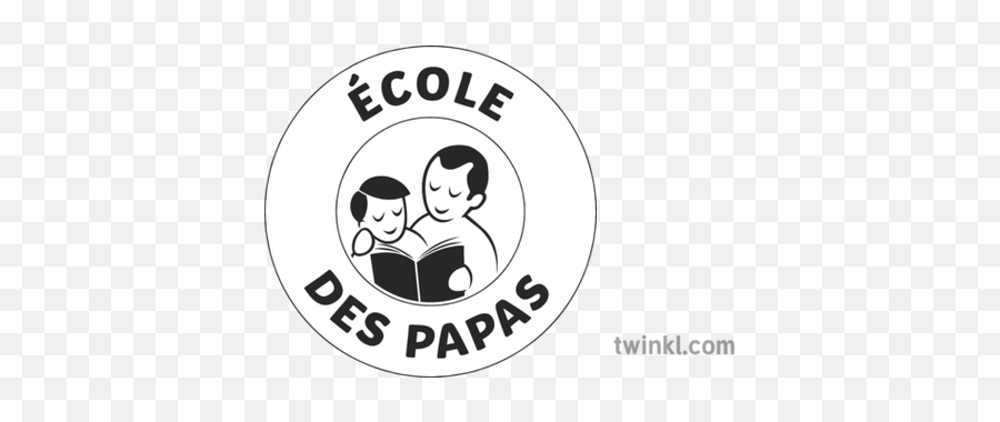 Cole Des Papas School Logo Fathers Day French Ks2 Black And - Language Png,Fathers Day Logo