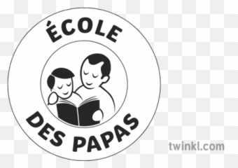 Cole Des Papas School Logo Fathers Day French Ks2 Black And - Language Png,Fathers Day Logo