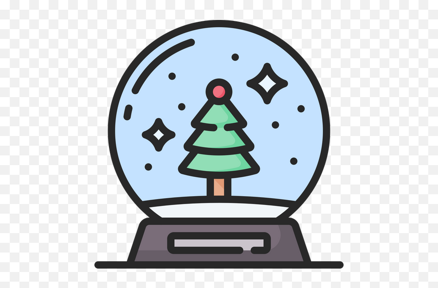 Snowglobe Icon Of Colored Outline Style - Available In Svg Beauty Body Icon Png,Snowglobe Png