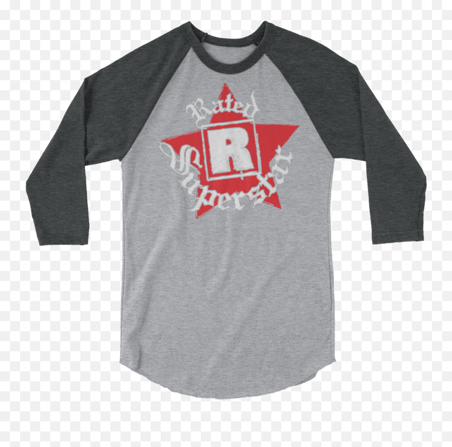 Edge Rated R Superstar 34 Sleeve Raglan T - Shirt Nurse Artistshot Png,Rated R Png