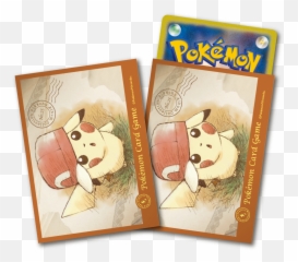 Pokemon Center Card Sleeves Japanese Pikachu Deck Shield - png