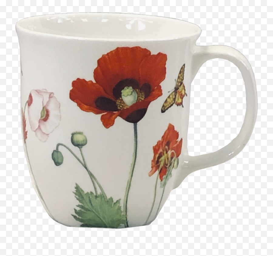 Garden Collection Poppies Java Mug - Coffee Cup Png,Poppies Png