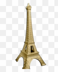 Medium Gold Paris Eiffel Tower - png