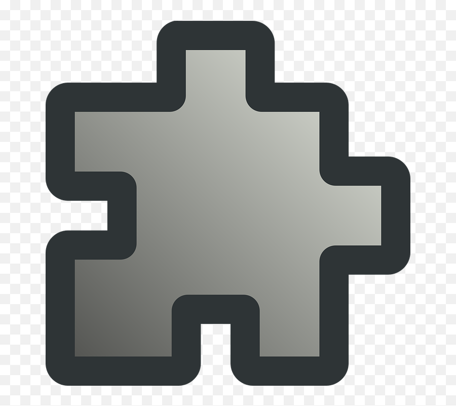 Puzzle Piece Grey - Free Vector Graphic On Pixabay Puzzle Icon Pixel Art Png,Jigsaw Icon