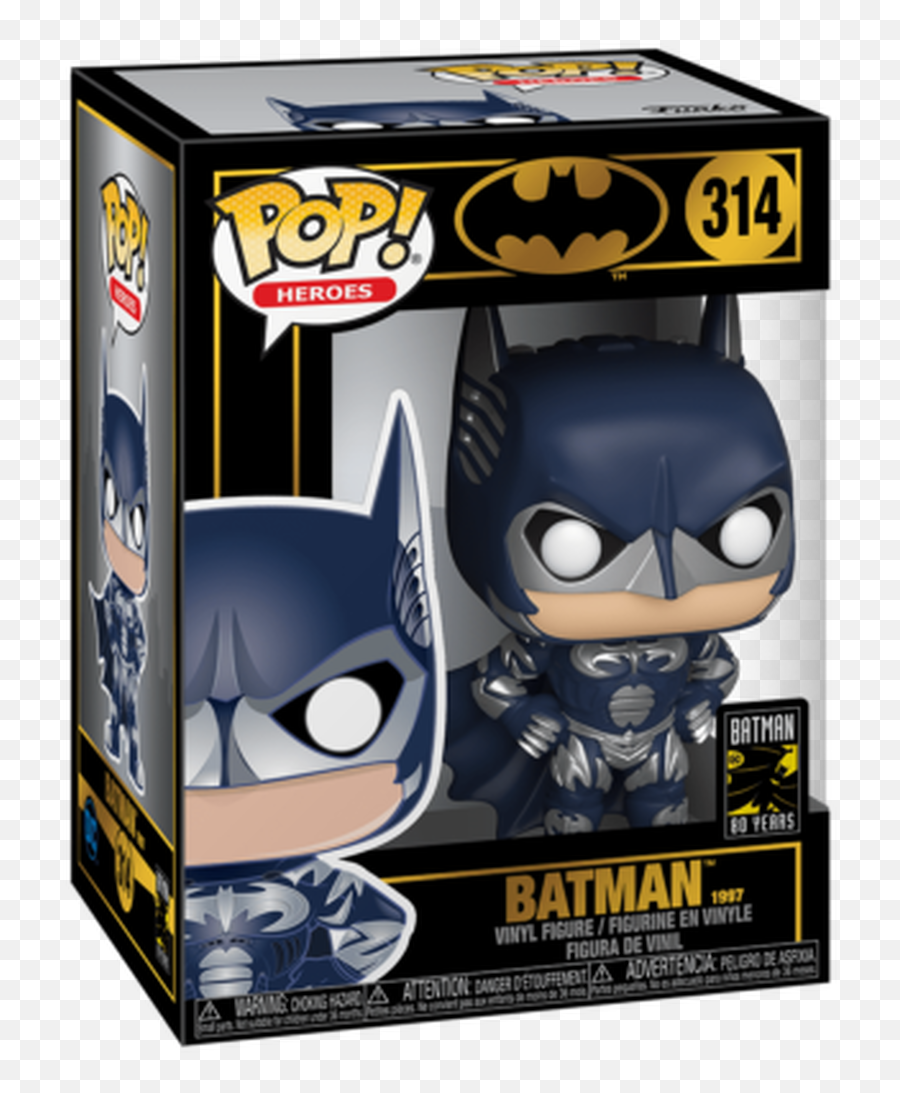 Funko Pop Heroes Batman 1997 Vinyl Figure 314 - Batman Anniversary Funko Pop Png,Icon Of The Realms Minatures Singles