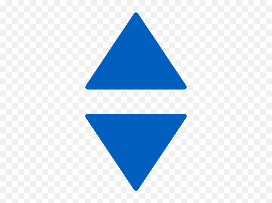 Two Blue Triangles Clip Art - Vector Clip Art Blue Triangles Clipart Png,Blue Triangle Png