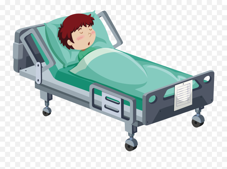 Download Hospital Bed Patient Clip Art - Hospital Bed Hospital Bed Clipart Png,Bed Transparent Background