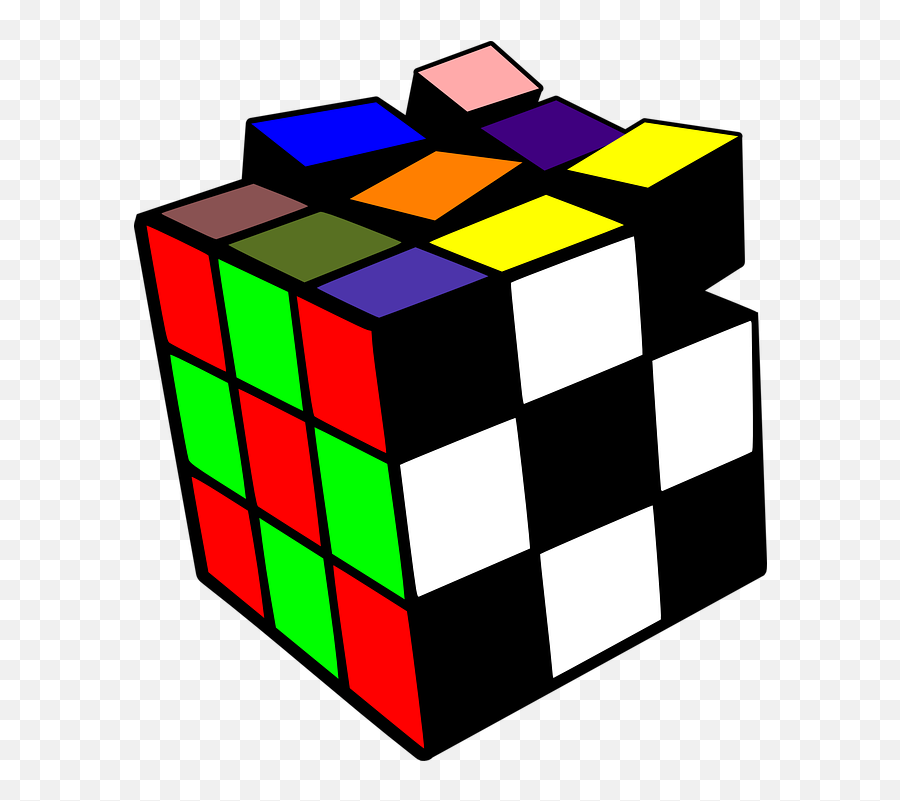 Cube Game Cubix - Free Vector Graphic On Pixabay Rubiks Cube Clip Art Png,Cube Icon Vector