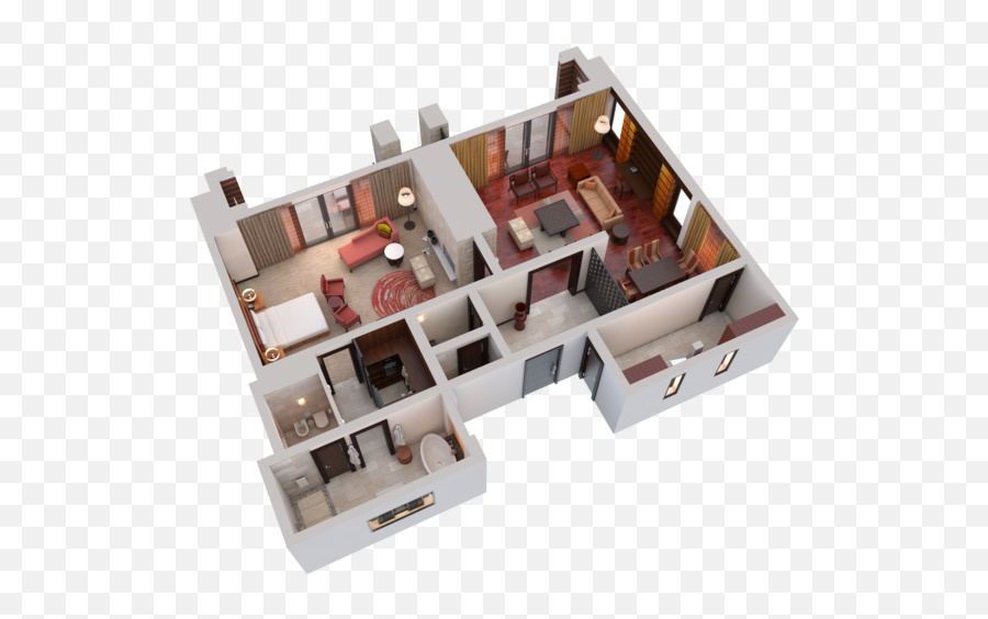 Visrez U2013 3d Visualization Platform Floor Plan Builder Software - Vertical Png,Hotel Icon Penthouse