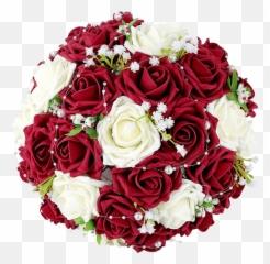 Png Transparent Background Image - Wedding Bouquet Red And White Roses