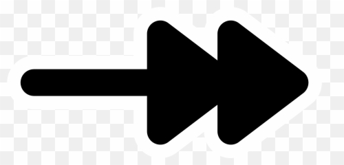 Mono Line Double Arrow End Icons Png Free And - Dot