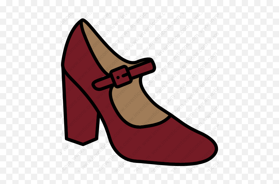 Download Nicole Miller Womens Shoes Vector Icon Inventicons - Round Toe Png,Heel Icon