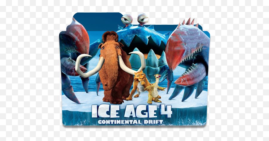Ice Age Continental Drift Folder Icon 2012 - Designbust Ice Age Continental Drift Png,Office 2016 Folder Icon