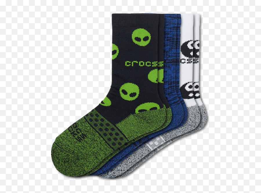 Crocs Socks Kid Crew Easy Icon 3 - Pack Unisex Png,Ez Icon