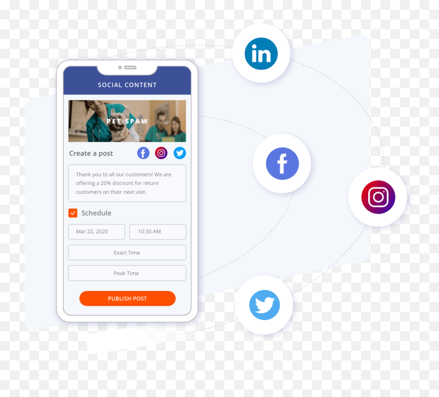 Social Media Platform Management All - Inone Service Features Smartphone Png,Social Media Share Icon