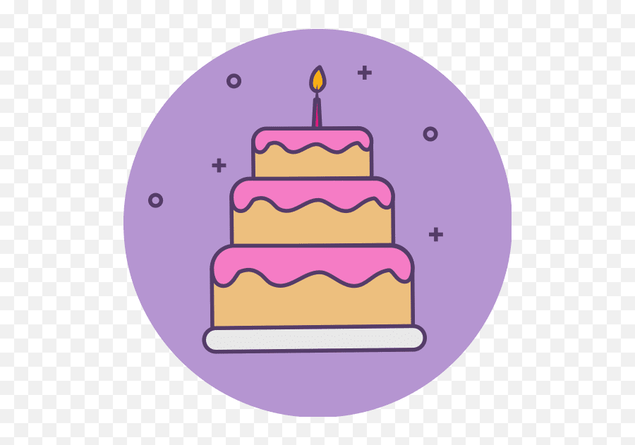 Delicious Cake Birthday Detailed Style Icon - Canva Cake Decorating Supply Png,Yellow Cake Icon