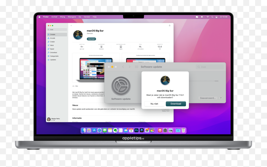 Download Hidden Macos Big Sur Update From Mac App Store - Boekje Printen Vanaf Macbook Png,Software Update Icon