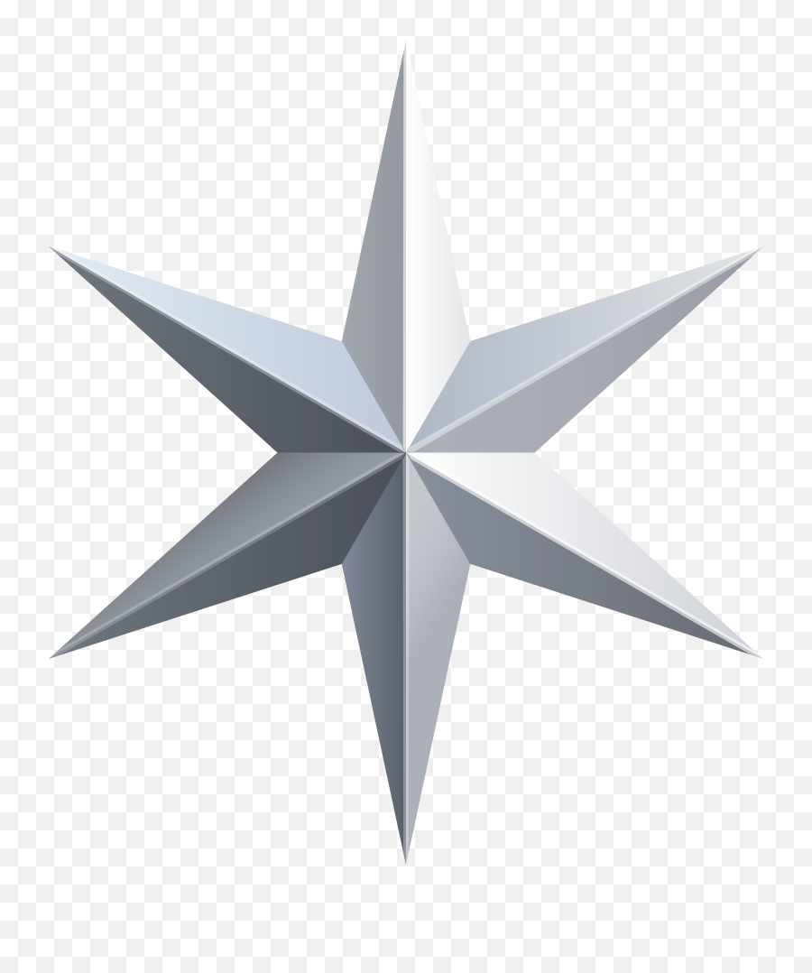 Silver Star Transparent Clip Art Image - Silver Star Png,Stars Transparent