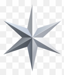 Silver Star Transparent Clip Art Image - Png