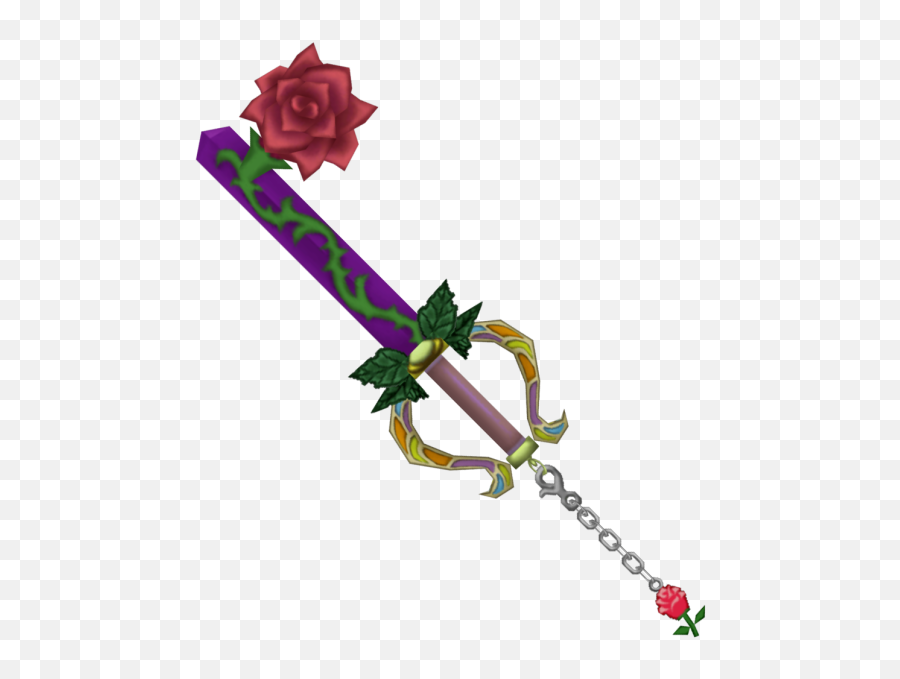 Divine Rose - Kingdom Hearts Wiki The Kingdom Hearts Kingdom Hearts Rose Keyblade Png,Beauty And The Beast Rose Png