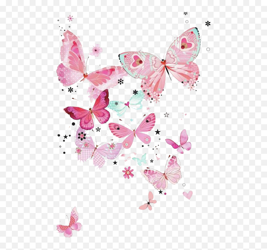 Pink Butterfly Png Transparent Image Arts - Pink Butterfly Png Hd,Blue Butterfly Transparent Background