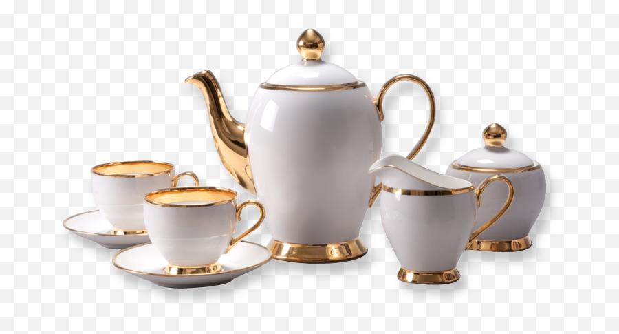 Tea Set Png File - Tea Cup Set With Kettle,Tea Set Png