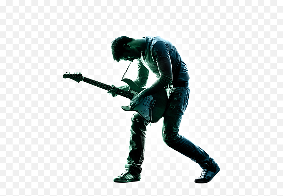 Silhouette Rocker Guitar Png Image - Man Playing Guitar Gif,Rocker Png
