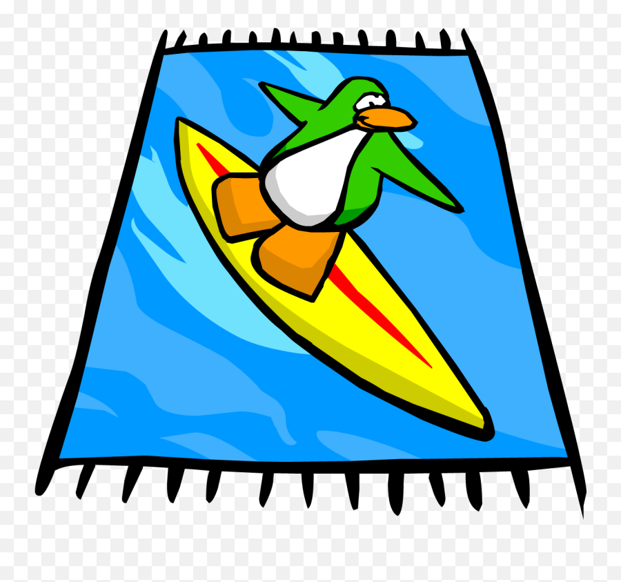Surf Beach Towel Club Penguin Online Wiki Fandom - Beach Towel Png Clipart,Towel Png