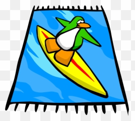 Surf Beach Towel Club Penguin Online Wiki Fandom - Beach Towel Png Clipart,Towel Png