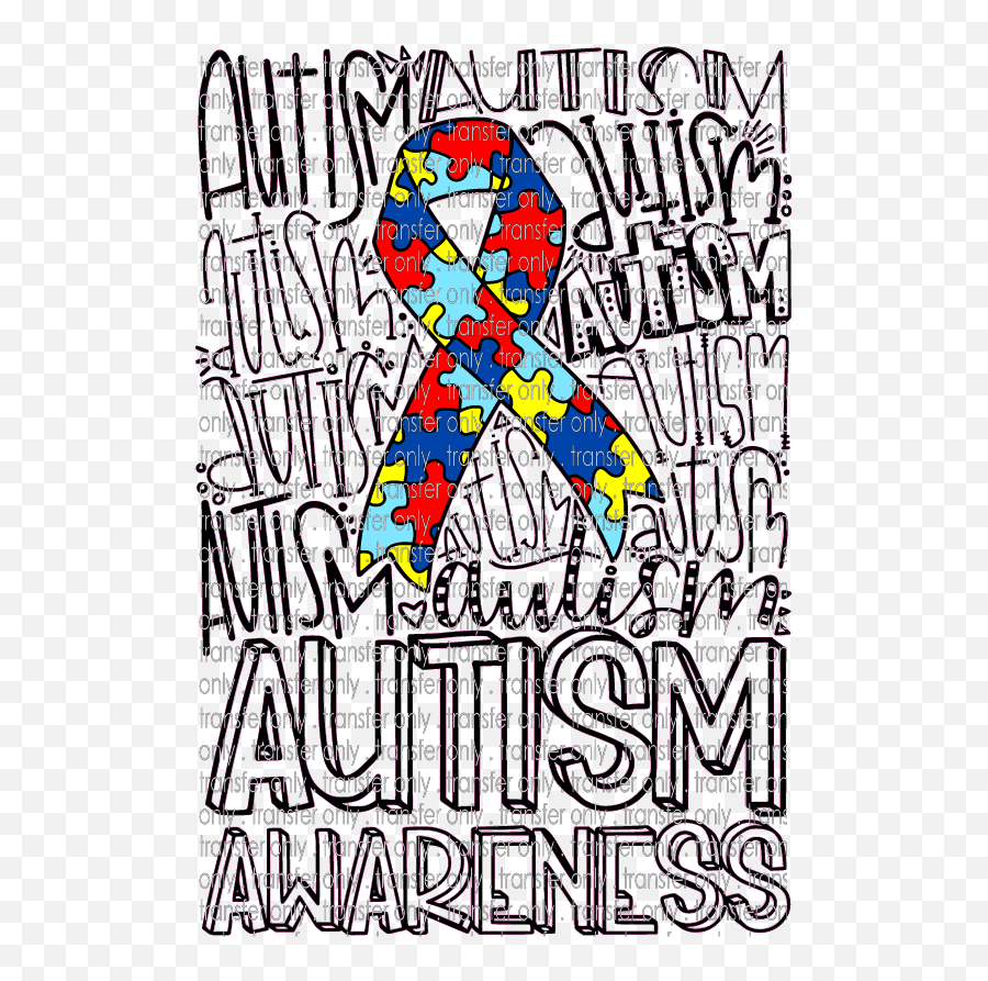 Siser Awr 52 Autism Awareness Ribbon - Poster Png,Awareness Ribbon Png