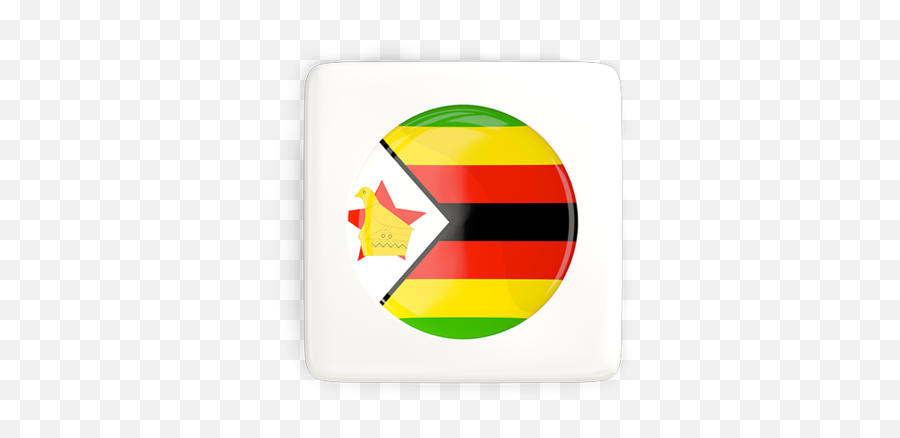Square Icon With Round Flag Illustration Of Zimbabwe - Zimbabwe Png,Round Square Png